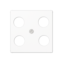 Jung A561-4SAT1WW ,Placă centrală pentru priză cu 4 găuri SAT-TV (Hirschmann)