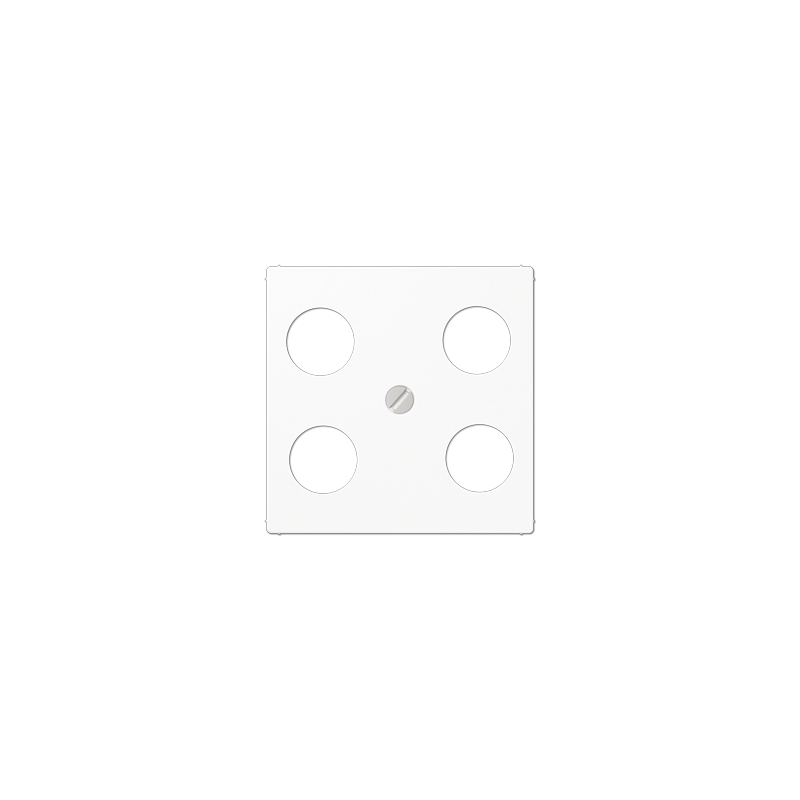 Jung A561-4SAT1WW ,Placă centrală pentru priză cu 4 găuri SAT-TV (Hirschmann)