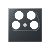 Jung A561-4SAT2ANM ,Placă centrală pentru priză cu 4 găuri SAT-TV (Ankaro)