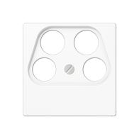 Jung A561-4SAT2WW ,Placă centrală pentru priză cu 4 găuri SAT-TV (Ankaro)