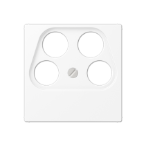 Jung A561-4SAT2WWM ,Placă centrală pentru priză cu 4 găuri SAT-TV (Ankaro)