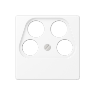 Jung A561-4SAT2WWM ,Placă centrală pentru priză cu 4 găuri SAT-TV (Ankaro)