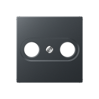 Jung A561BFPLTVANM ,Placă centrală pentru priză TV-FM, rezistență la break