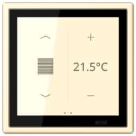 Jung LC459D1S201 ,Ecran tactil de cameră KNX LS Touch cu cadru integrat simplu LS 990, LC32001