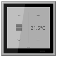 Jung LC459D1S204 ,Ecran tactil de cameră KNX LS Touch cu cadru integrat simplu LS 990, LC32012