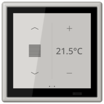 Jung LC459D1S205 ,Ecran tactil de cameră KNX LS Touch cu cadru integrat simplu LS 990, LC32013