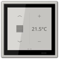 Jung LC459D1S205 ,Ecran tactil de cameră KNX LS Touch cu cadru integrat simplu LS 990, LC32013