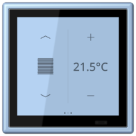 Jung LC459D1S207 ,Ecran tactil de cameră KNX LS Touch cu cadru integrat simplu LS 990, LC32021