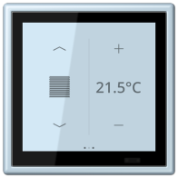 Jung LC459D1S208 ,Ecran tactil de cameră KNX LS Touch cu cadru integrat simplu LS 990, LC32022