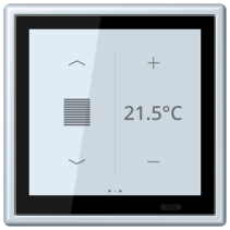 Jung LC459D1S209 ,Controlerul camerei KNX LS Touch cu cadru integrat simplu LS 990, LC32023