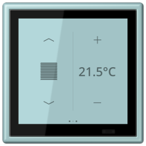 Jung LC459D1S214 ,Ecran tactil de cameră KNX LS Touch cu cadru integrat simplu LS 990, LC32033
