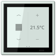 Jung LC459D1S215 ,Ecran tactil de cameră KNX LS Touch cu cadru integrat simplu LS 990, LC32034