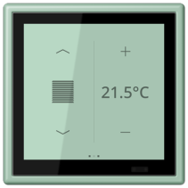 Jung LC459D1S217 ,Ecran tactil de cameră KNX LS Touch cu cadru integrat simplu LS 990, LC32041