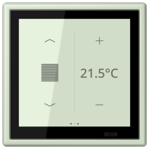 Jung LC459D1S218 ,Ecran tactil de cameră KNX LS Touch cu cadru integrat simplu LS 990, LC32042