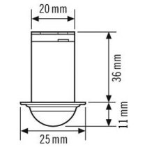 Detector de mișcare raza de 360 ​​° pana la 6m