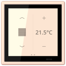 Jung LC459D1S226 ,Ecran tactil de cameră KNX LS Touch cu cadru integrat simplu LS 990, LC32082
