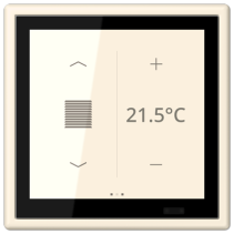 Jung LC459D1S245 ,Ecran tactil de cameră KNX LS Touch cu cadru integrat simplu LS 990, LC4320B