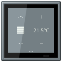 Jung LC459D1S251 ,Ecran tactil de cameră KNX LS Touch cu cadru integrat simplu LS 990, LC4320H