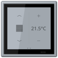 Jung LC459D1S257 ,Ecran tactil de cameră KNX LS Touch cu cadru integrat simplu LS 990, LC4320O