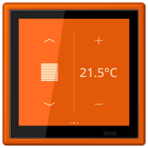 Jung LC459D1S260 ,Ecran tactil de cameră KNX LS Touch cu cadru integrat simplu LS 990, LC4320S