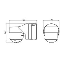 B.E.G. Detector de miscare 230° IP54 AP 3000W