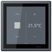 Jung LC459D1S262 ,Ecran tactil de cameră KNX LS Touch cu cadru integrat simplu LS 990, LC4320U