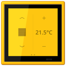 Jung LC459D1S263 ,Ecran tactil de cameră KNX LS Touch cu cadru integrat simplu LS 990, LC4320W