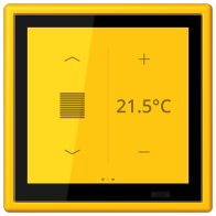 Jung LC459D1S263 ,Ecran tactil de cameră KNX LS Touch cu cadru integrat simplu LS 990, LC4320W