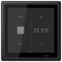 Jung LS459D1SSWM ,Controlerul camerei KNX LS Touch cu cadru integrat simplu LS 990