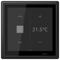 Jung LS459D1SSWM ,Controlerul camerei KNX LS Touch cu cadru integrat simplu LS 990