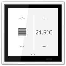 Jung LS459D1SWW ,Controlerul camerei KNX LS Touch cu cadru integrat simplu LS 990