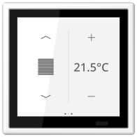 Jung LS459D1SWWM ,Controlerul camerei KNX LS Touch cu cadru integrat simplu LS 990