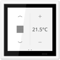 Jung LSZ459BFD1SWW ,Ecran tactil de cameră KNX LS Touch cu cadrul integrat simplu LS Zero