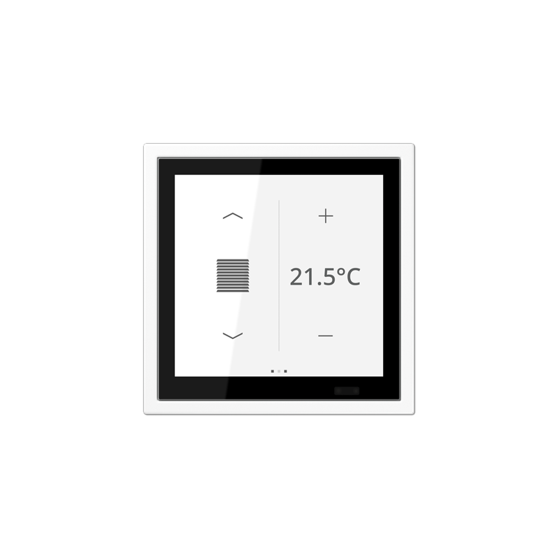 Jung LSZ459BFD1SWW ,Ecran tactil de cameră KNX LS Touch cu cadrul integrat simplu LS Zero