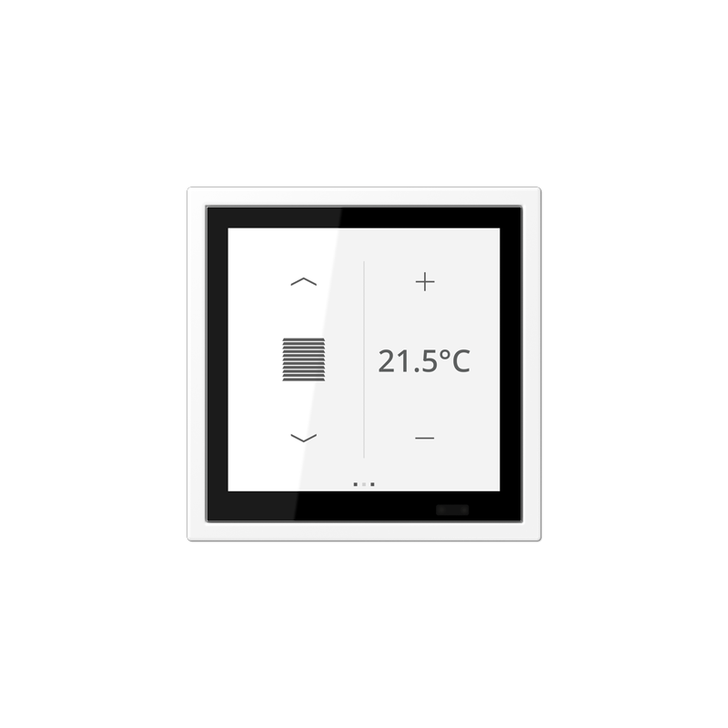 Jung LSZ459BFD1SWWM ,Ecran tactil de cameră KNX LS Touch cu cadrul integrat simplu LS Zero