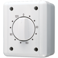 Jung 8012W ,Cronometru Temporizator in carcasa aparenta  16 ax/250 v ~