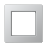 Jung AF581BFAL ,Ramă simplu pentru instalare orizontală și verticală, rezistență la rupere