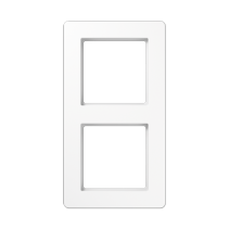 Jung AF582BFWW ,Ramă dublă pentru instalare orizontală și verticală, rezistență la rupere