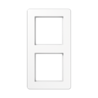 Jung AF582BFWW ,Ramă dublă pentru instalare orizontală și verticală, rezistență la rupere