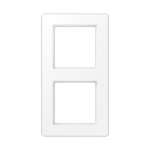 Jung AF582BFWWM ,Ramă dublă pentru instalare orizontală și verticală, rezistență la rupere