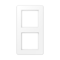 Jung AF582BFWWM ,Ramă dublă pentru instalare orizontală și verticală, rezistență la rupere