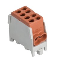 Borna conexiune CU-AL  Maro 1 pol,  2x25 / 2x16 qmm 1000V AC\DC