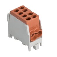 Borna conexiune CU-AL  Maro 1 pol,  2x25 / 2x16 qmm 1000V AC\DC