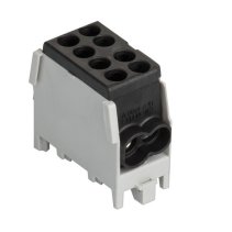 Borna conexiune CU-AL  Neagra  1 pol,  2x25 / 2x16 qmm 1000V AC\DC