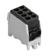 Borna conexiune CU-AL  Neagra  1 pol,  2x25 / 2x16 qmm 1000V AC\DC
