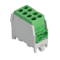 Borna conexiune CU-AL Verde 1 pol,  2x25 / 2x16 qmm 1000V AC\DC