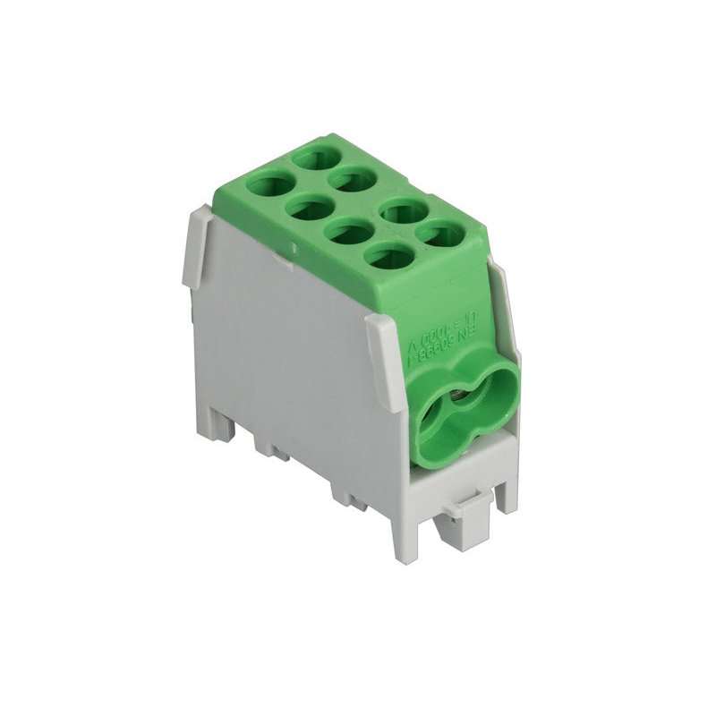 Borna conexiune CU-AL Verde 1 pol,  2x25 / 2x16 qmm 1000V AC\DC