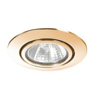 NV-Spot incastrat ,12V AC GX5,3 max. 50W gold ,Brumberg 1928.05