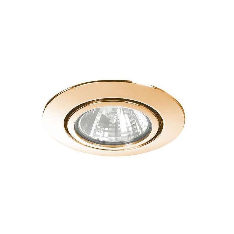 NV-Spot incastrat ,12V AC GX5,3 max. 50W gold ,Brumberg 1928.05