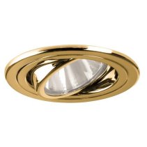 NV-Spot incastrat ,12V AC GX5,3 max. 50W gold ,Brumberg 1996.05